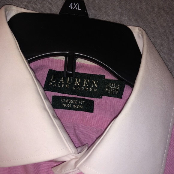 Ralph Lauren Contrast Collar Shirt, Pink 16.5 - Picture 4 of 6